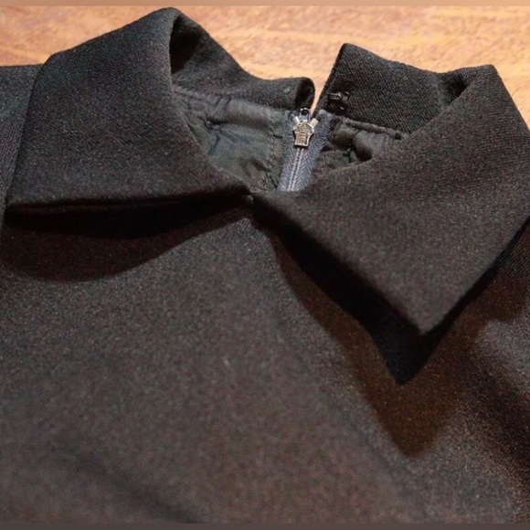 Vintage 1960s, Wiggle Dress, black bodice, two toned, patterned skirt, belt.US8 - Picture 3 of 3